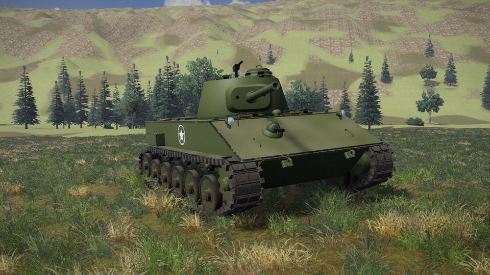 Танк M24 Chaffee в игре «Огневой рубеж»