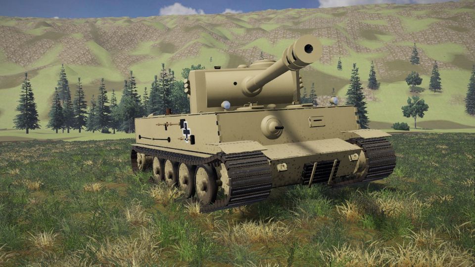 Танк Tiger I в игре «Огневой рубеж»
